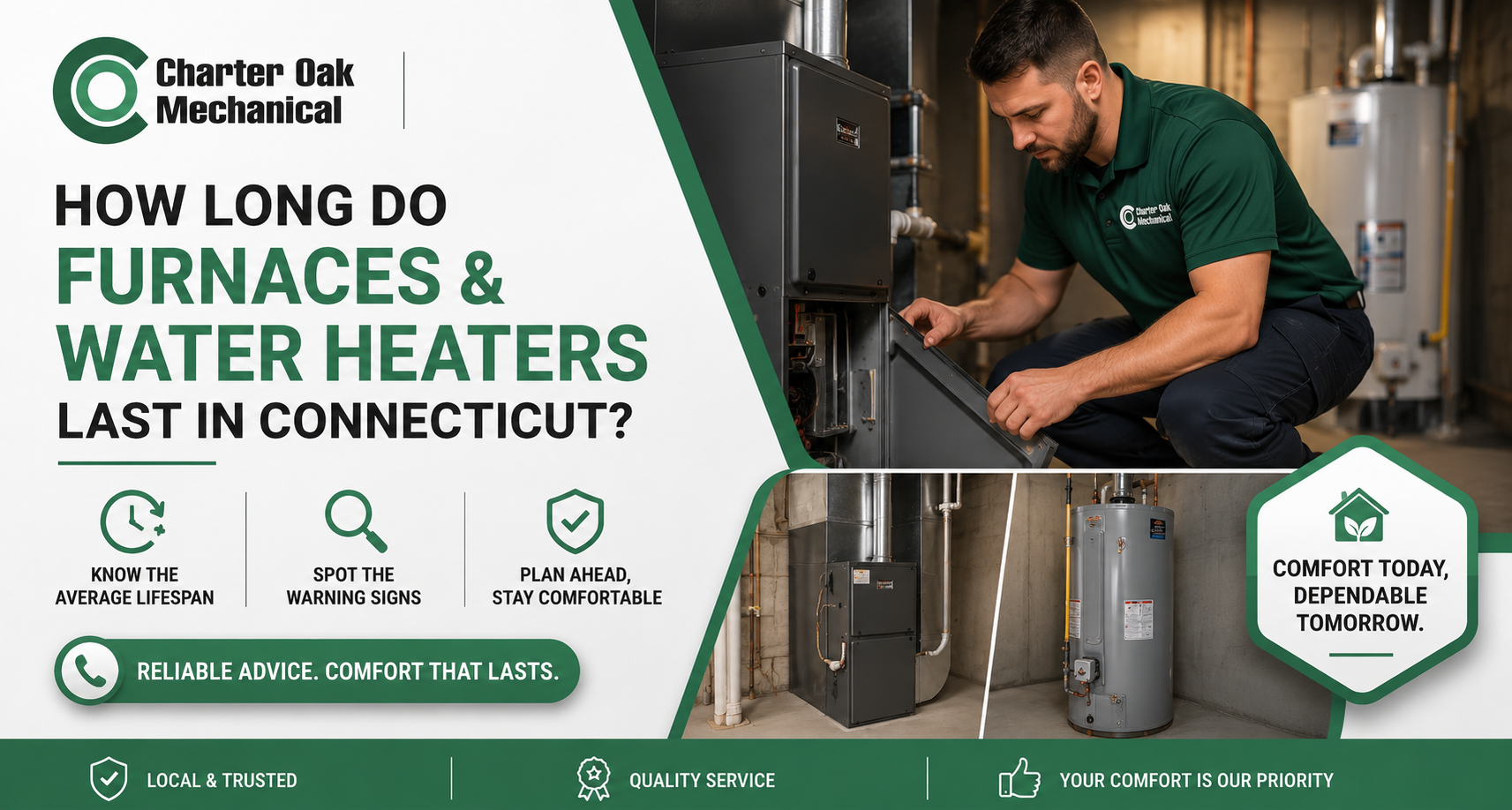 How Long Do Furnaces & Water Heaters Last in Connecticut?